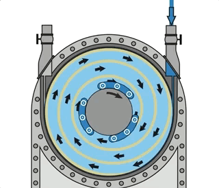 Schematic Diagram of the Tesla Bladeless Turbine | Homeconstructor.de