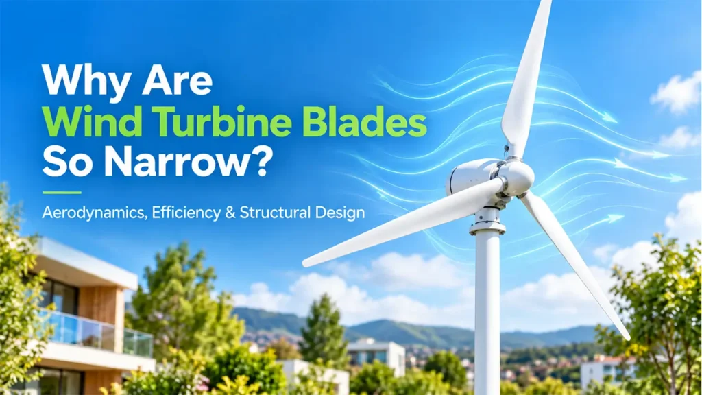 Why are wind turbine blades so narrow?