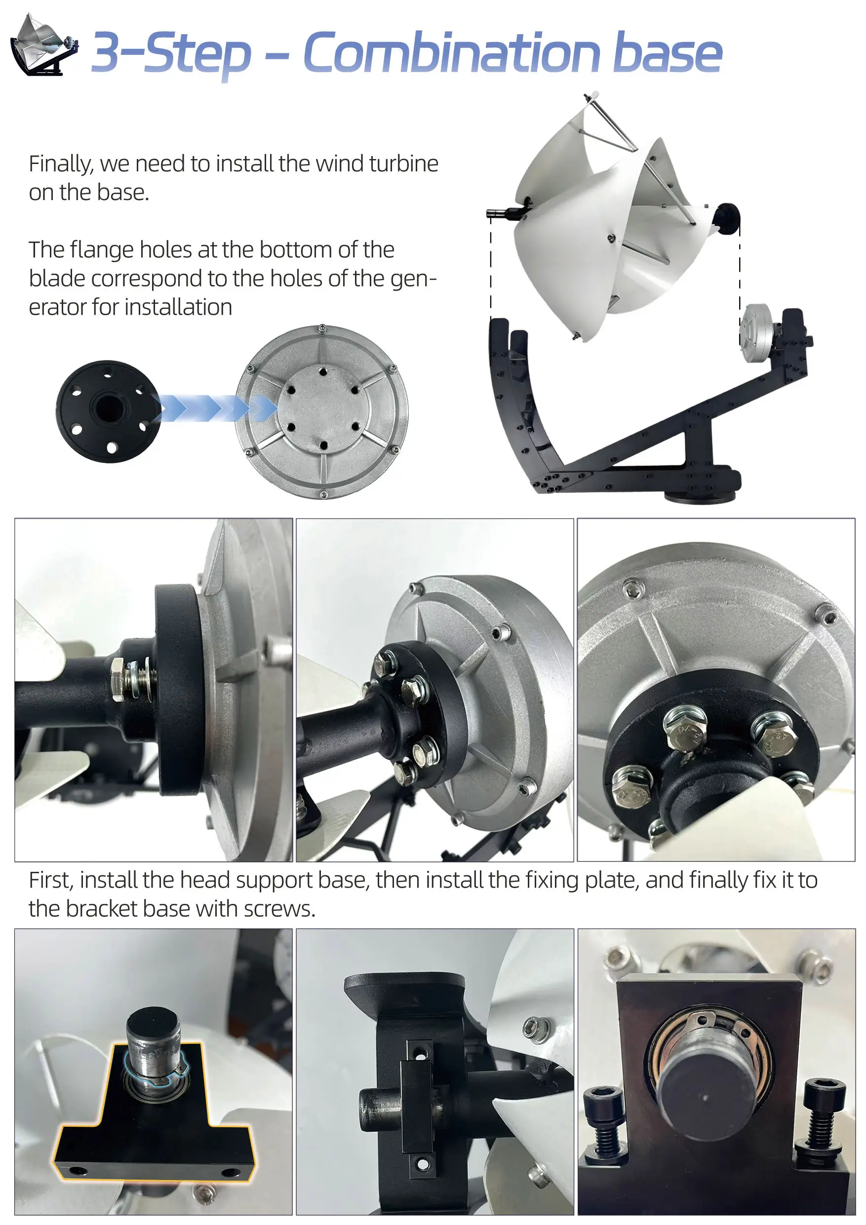 R600 wind turbine base installation