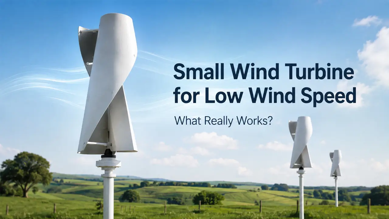 small wind turbine for low wind speed